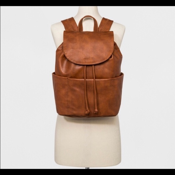 LAST ONE! Rowan Soft Faux Leather Backpack brown - Picture 3 of 8